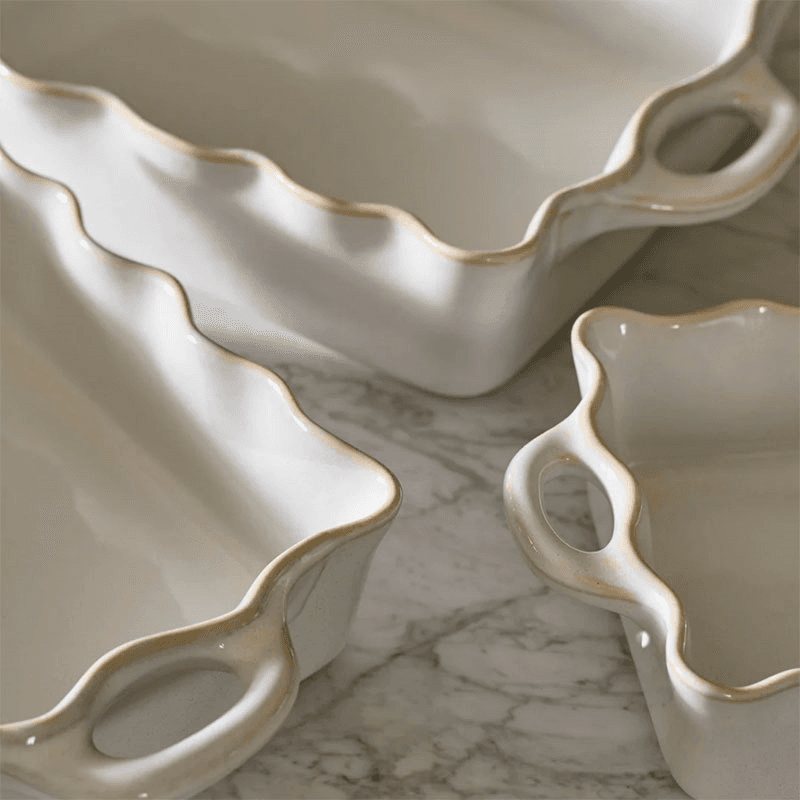 Bramley Medium Baking Dish, D35cm, Reactive White