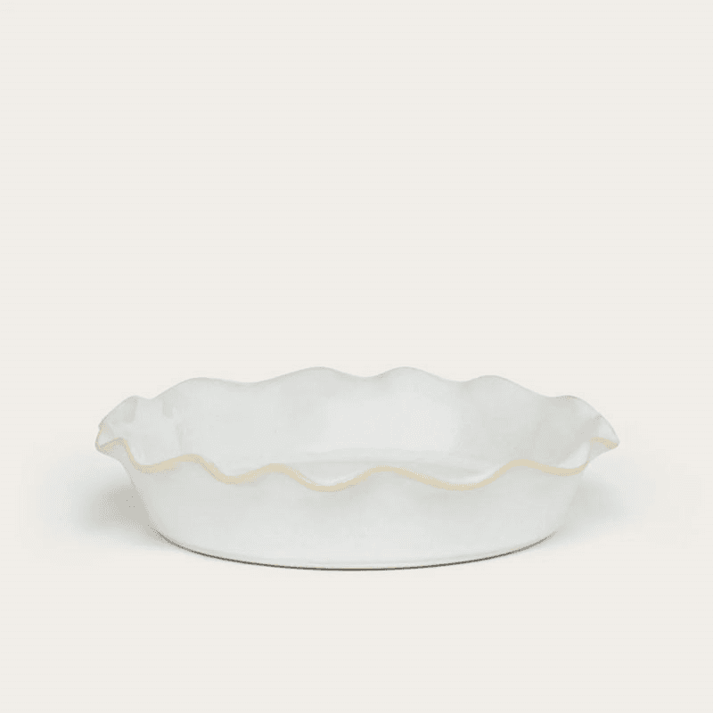 Bramley Pie Dish, D27cm, Reactive White