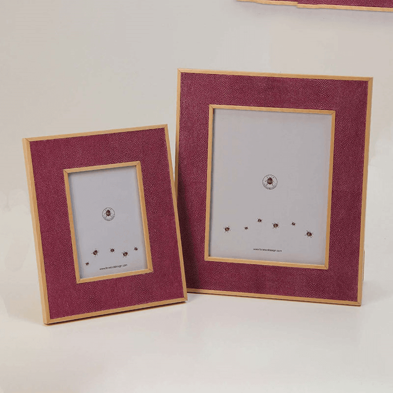 Classic Photo  Frame, 10 x 8", Pink Shagreen
