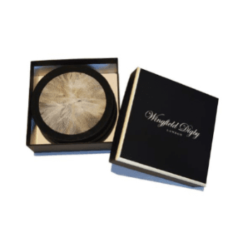 Image showing the Feather and Glass Set of 6 Coasters, D10cm, Duck product.