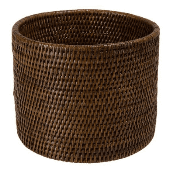 Image showing the Planter, Rangoon, Rattan, Brown, Medium, Brown product.