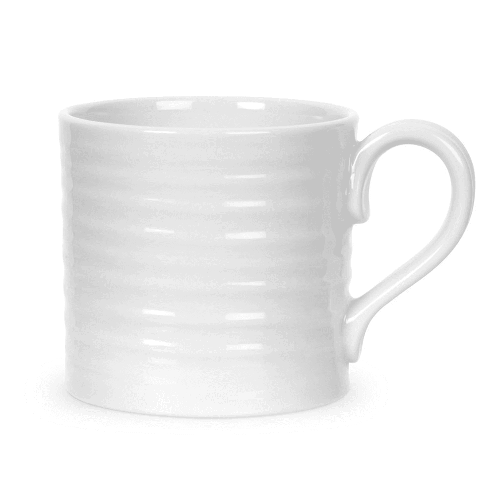 Set of 4 short mugs, 0.23L, white