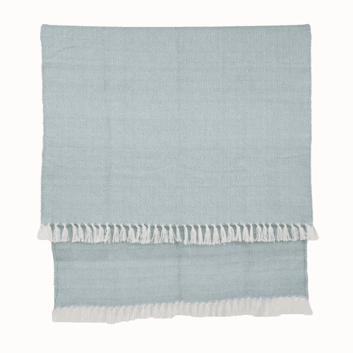 Image showing the Diamond Blanket, 250cm x 130cm, Teal product.