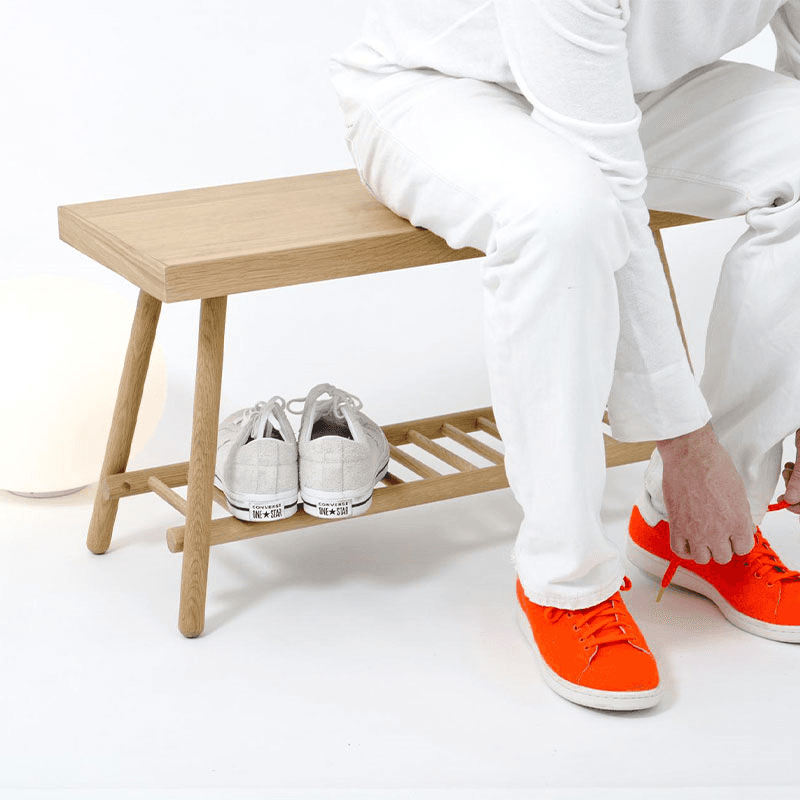 Bench, H43.5 x W75cm, Oak