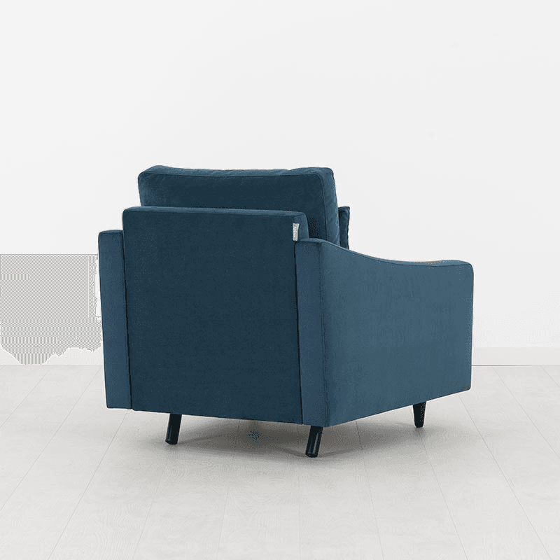 Model 07 Velvet Armchair, Teal