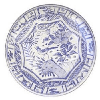 Image showing the Gien- Oiseau Bleu, Side Plate, Set of 4 product.