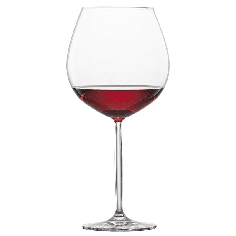 Muse Set of 4 Burgundy Glasses, 840ml, Clear