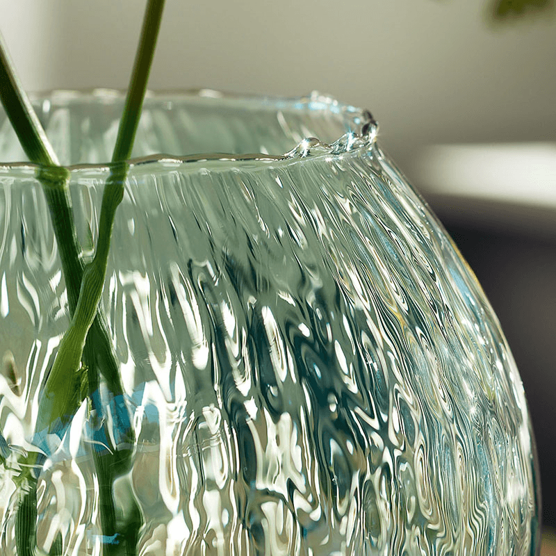 Canopy Seed Vase, H27cm, Clear Recycled Glass