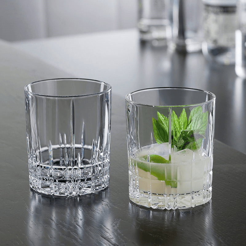 Perfect Serve Set of 4 Double Old Fashioned Glasses, 368ml, Clear