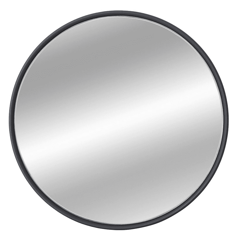 Marton Round Mirror, D46cm, Black