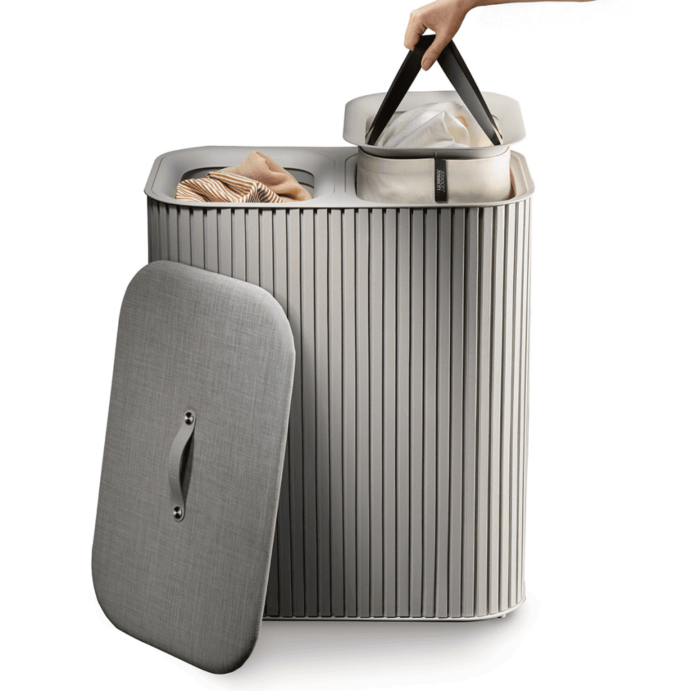 Tota Luxe Laundry Basket, 90L, Ecru