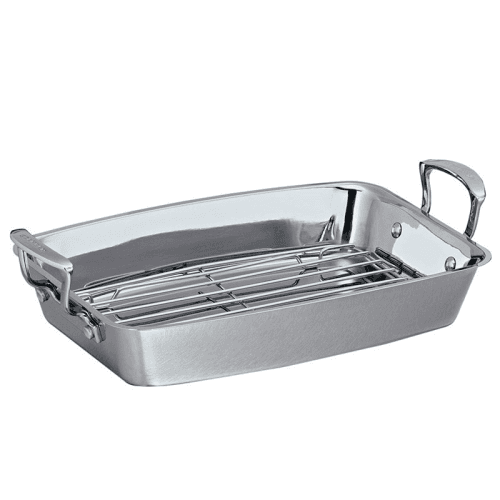 Image showing the Impact Roaster with rack, 42 x 26cm, stainless steel product.