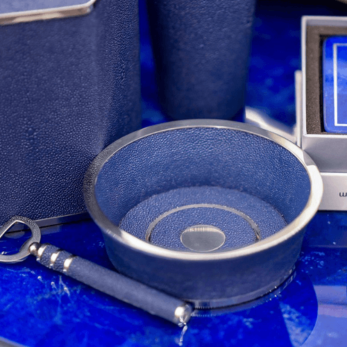 Image showing the Wine Bottle Coaster, Nile Blue Shagreen product.