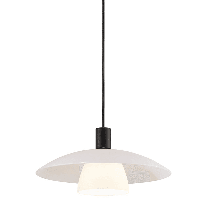 Verona Pendant, H19cm, Opal White