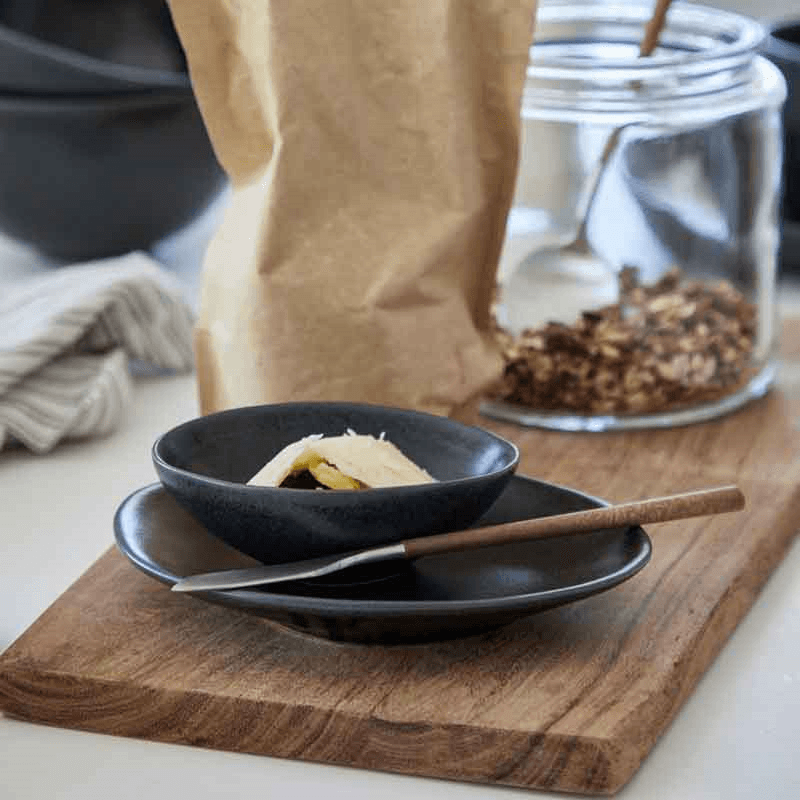 Livia Set of 6 Oval Bowls, D10cm, Matte Black