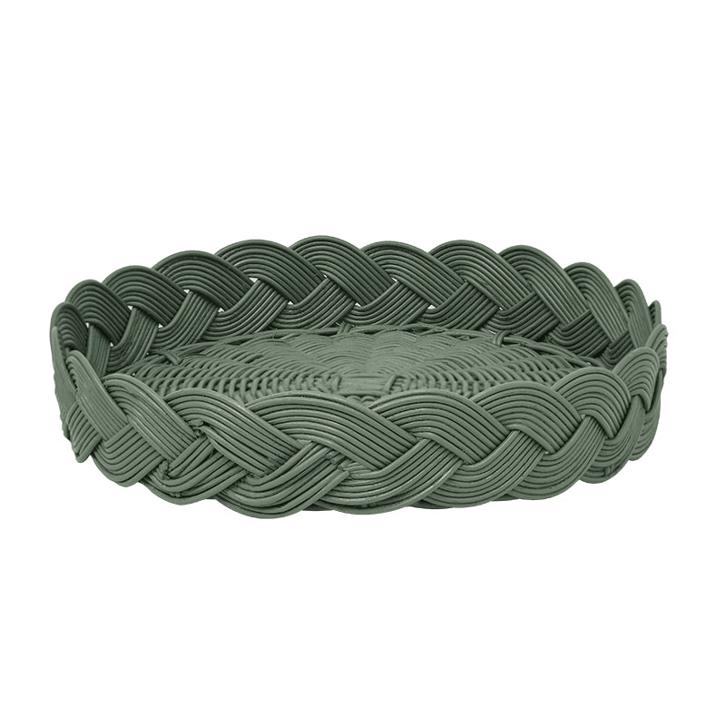 Plaited Tray, 41cm, Green