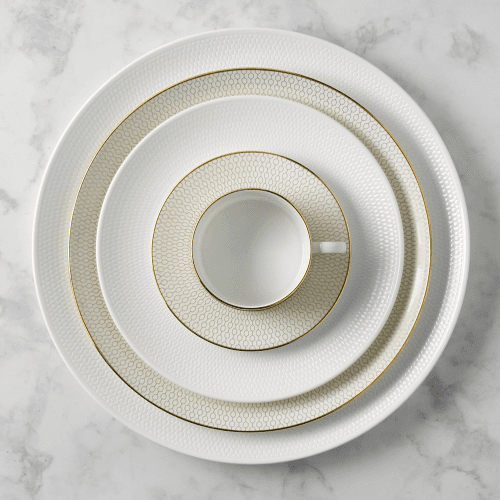 Image showing the Gio Gold Soup/Cereal bowl, D21cm, Gold/White product.