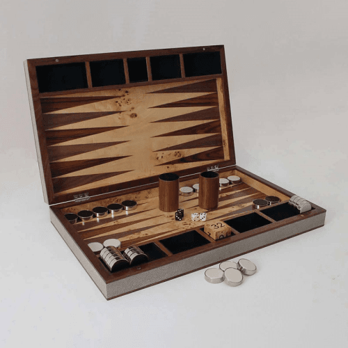 Image showing the Backgammon Board, 54 x 34cm, Barley Shagreen product.