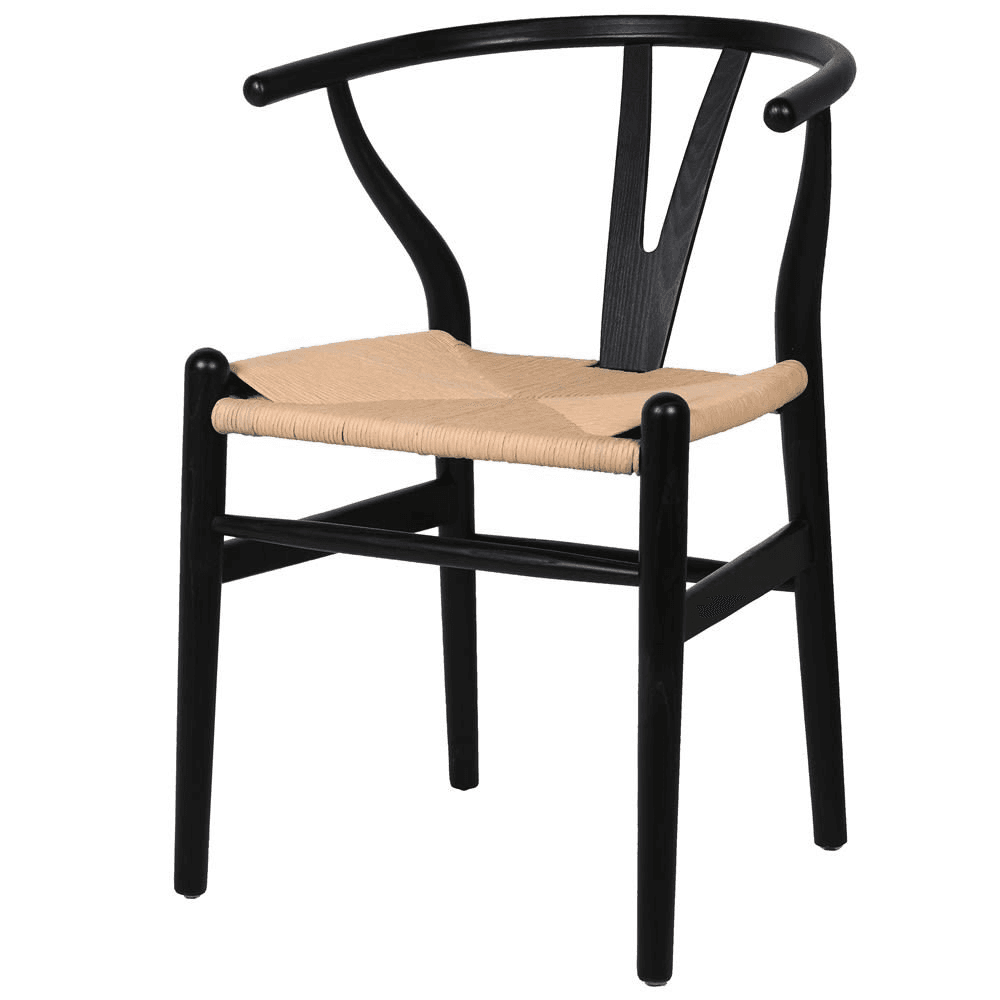 Chair, H77.5 x W56 x D54cm, Black