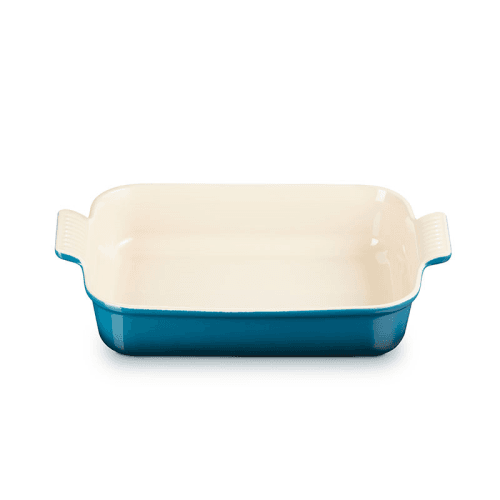 Image showing the Stoneware Rectangular dish, 2.3L, Deep Teal product.
