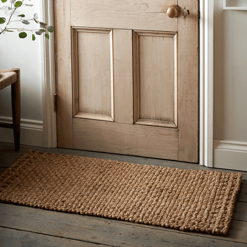 Image showing the Woodbury Double Doormat, 115 x 55cm, White product.