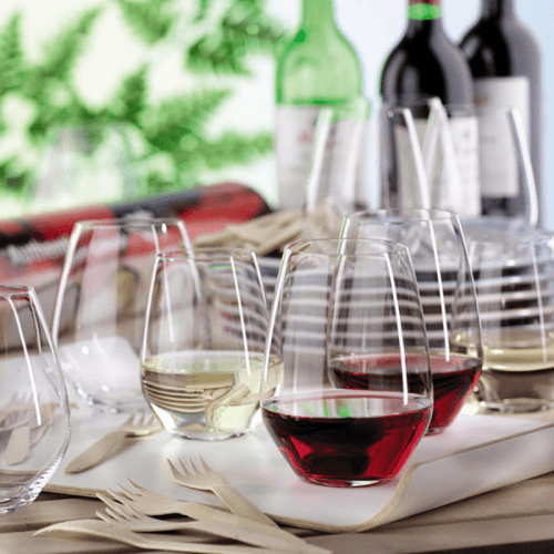Image showing the Authentis Casual Set of 4 All Purpose Tumblers, 460ml, Clear product.