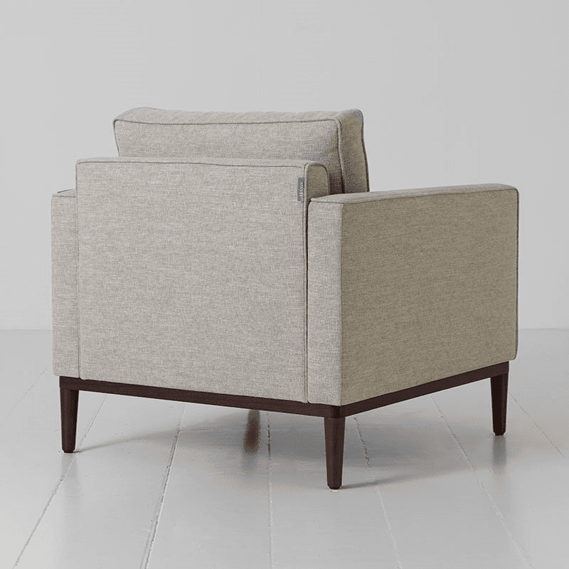 Model 02 Linen Armchair, Pumice