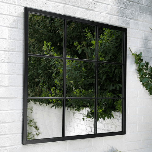 Image showing the Fullbrook Mirror, L90 x W90cm, Black product.