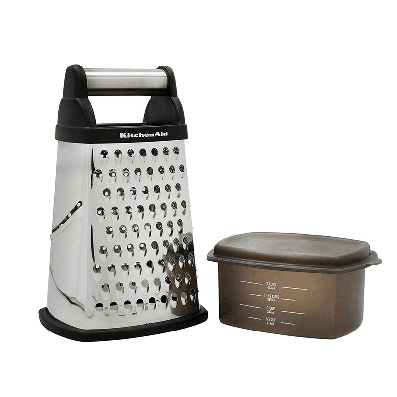 Universal Box Grater with Measuring Cups