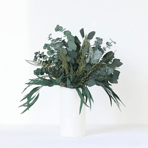 Image showing the Hand-Tied Medium Bouquet, Greenery & Neutrals, Matcha product.