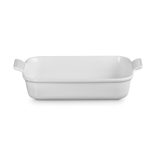 Image showing the Stoneware Heritage Rectangular Dish, 32cm, White product.