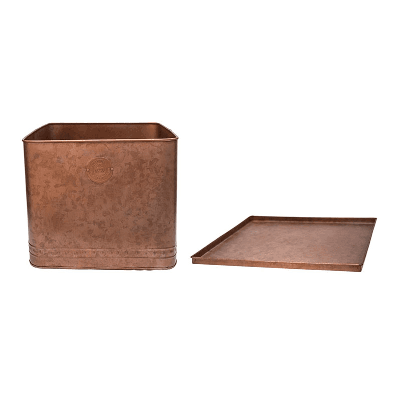 Kew Temperate House Regency Outdoor Planter, D38cm, Copper