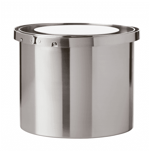 Image showing the Cylinda-Line by Arne Jacobsen Ice bucket, H11 x W13cm - 1 litre, satin stainless steel product.