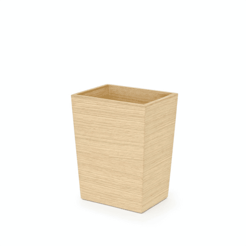 Image showing the 280 Mezza Rectangular bin, H28 x W22 x D16.5cm, Oak product.