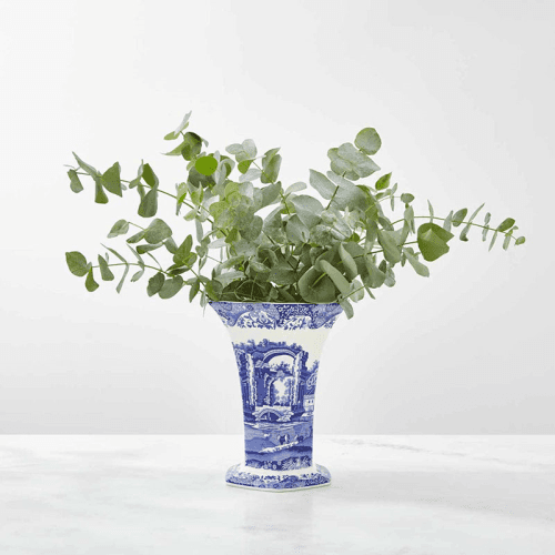 Image showing the Blue Italian Hexagonal vase, 1.7 litre, Blue product.