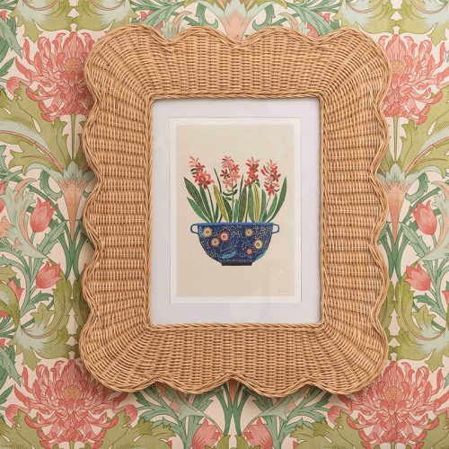 Image showing the Mimi Scalloped Photo Frame, A4, Natural product.