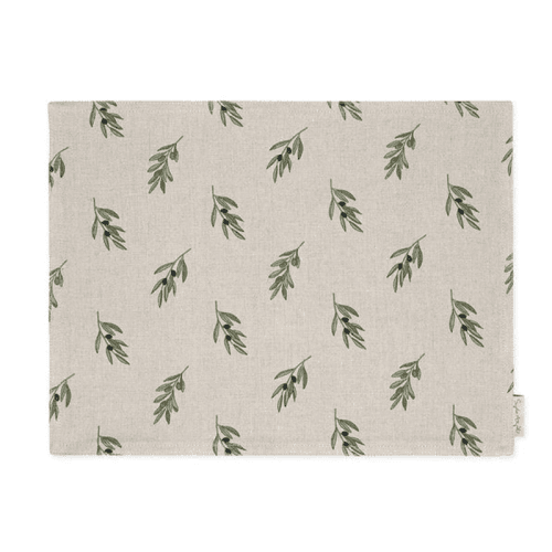 Image showing the Olive Branch Set of 2 Placemats, Neutral product.