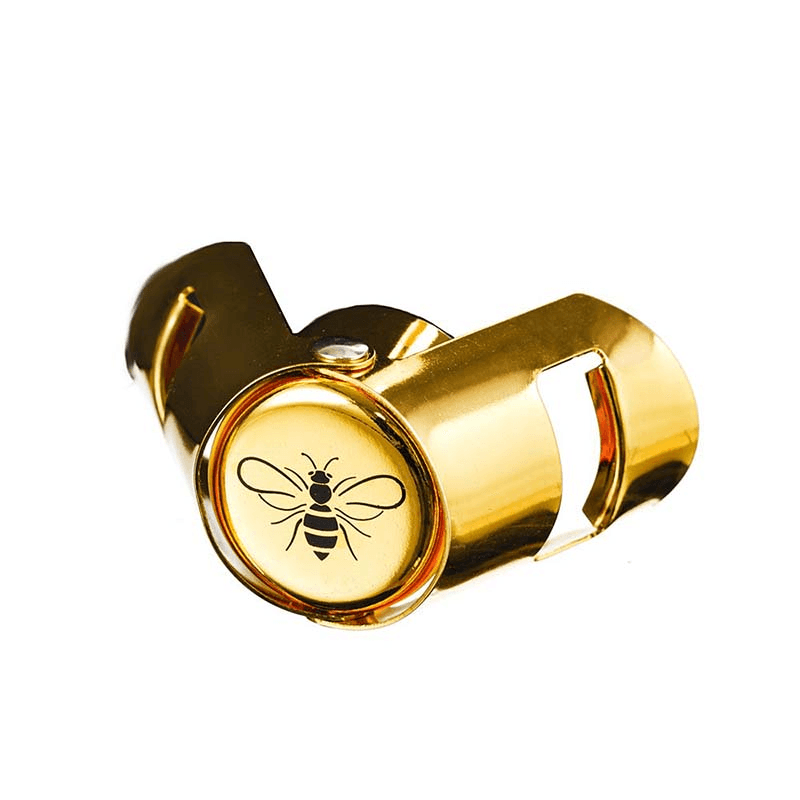 Bee Champagne/Prosecco Stopper, H6cm, Gold