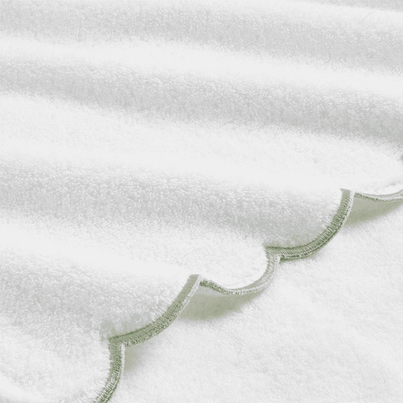 Scallop Hand Towel, Matcha