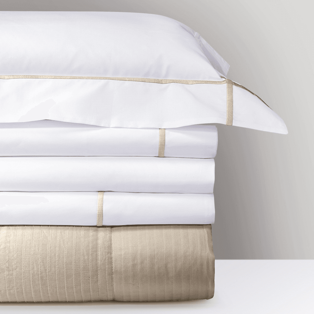 Athena - 500 Thread Count Cotton Percale King duvet cover, 240 x 220cm, Pierre