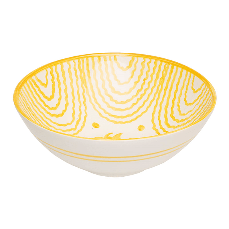 Flor Serving Bowl, D31cm, Yellow