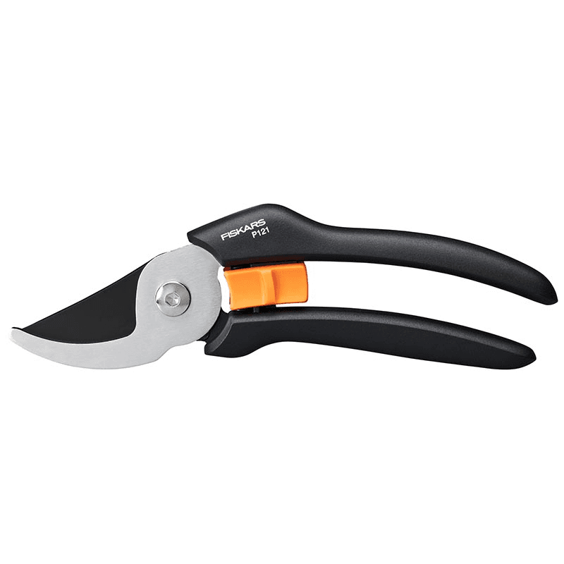 Solid Bypass Pruner P121, Black/Orange/Silver