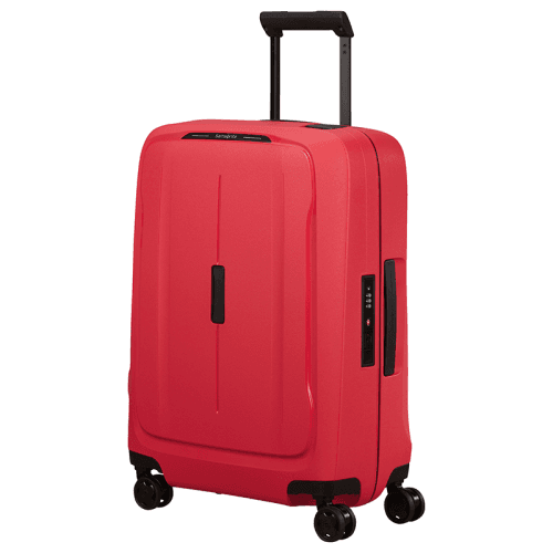 Image showing the Essens Cabin Suitcase, H55 x L40 x W20cm, Hibiscus Red product.