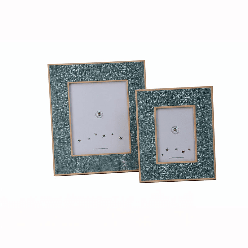 Classic Photo  Frame, 10 x 8", Teal Shagreen