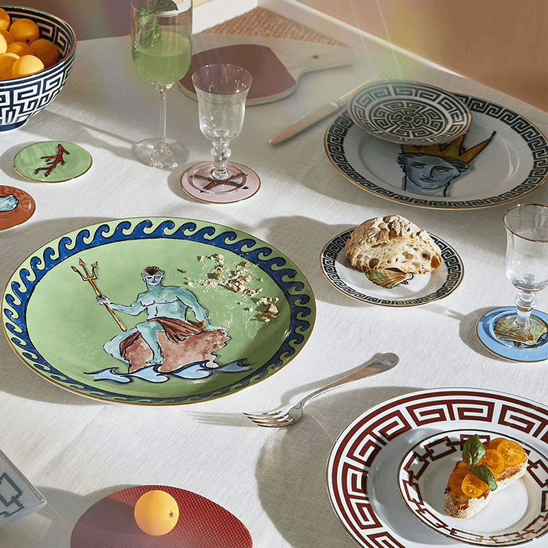 Il Viaggio Di Nettuno Plate, D28cm, White