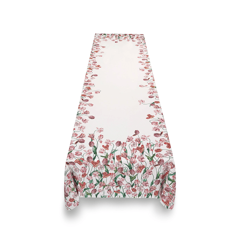 Tulip Tablecloth, L165 x W380cm, Pink