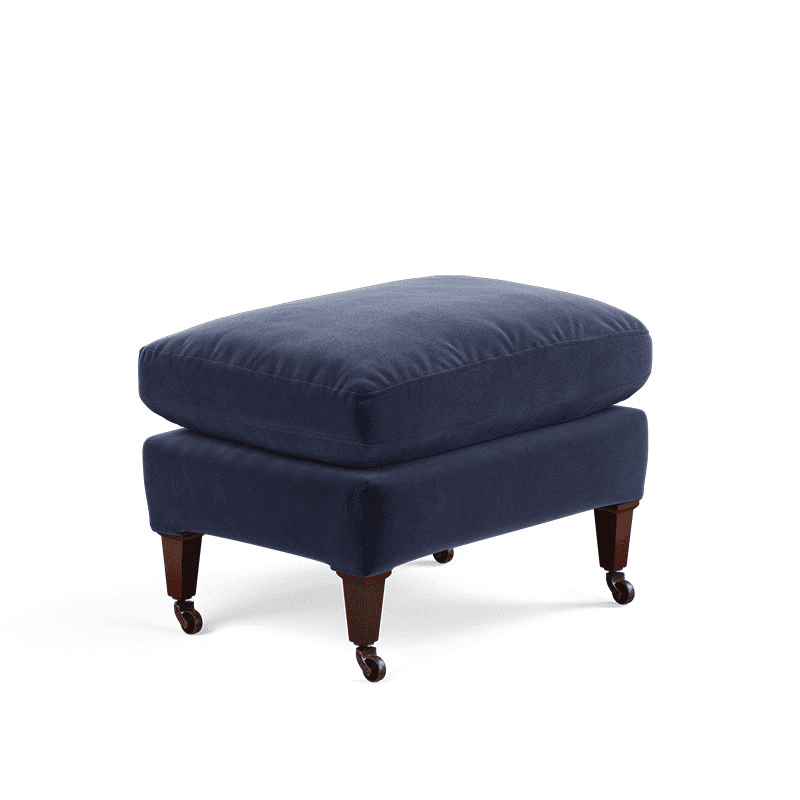 Coleridge Footstool, Sapphire
