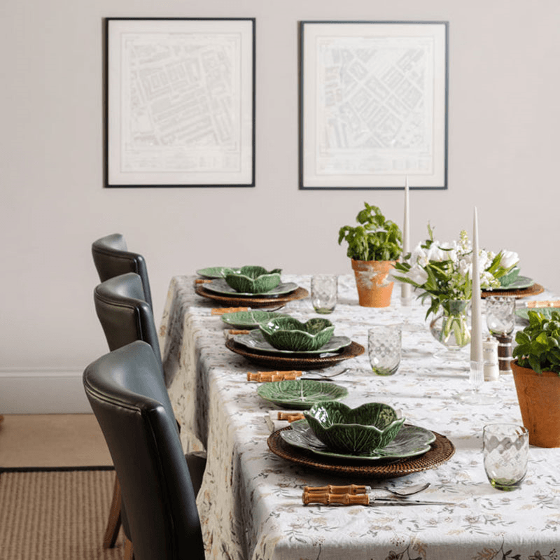 Hellebore Ruffle Tablecloth, 300 x 170cm, Multi