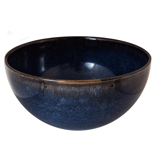 Image showing the Tourron Serving bowl, 23cm, indigo product.