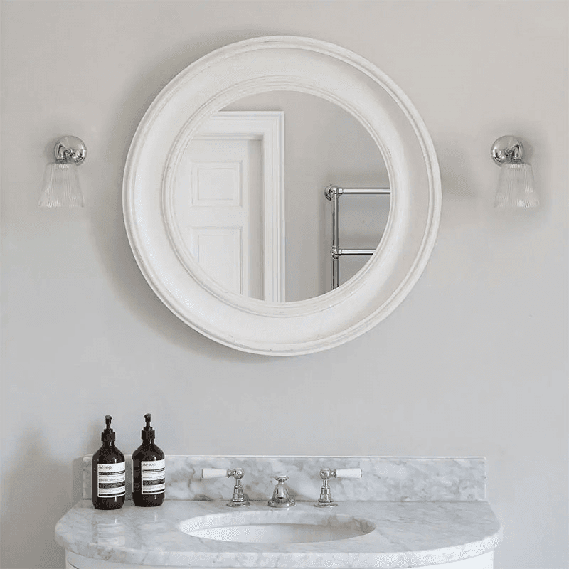 Richmond  Flutted Glass Wall Light, H17cm, Polished Nickel